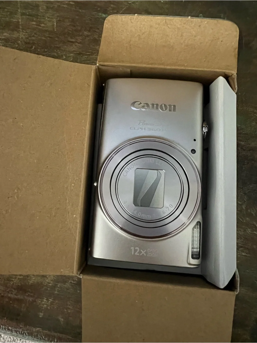 Canon PowerShot ELPH 360 HS Compact Digital Camera - Silver & Protective Case